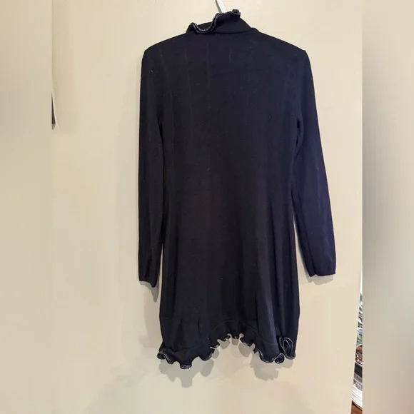 Black Ruffled Cardigan - Picture 3 of 3